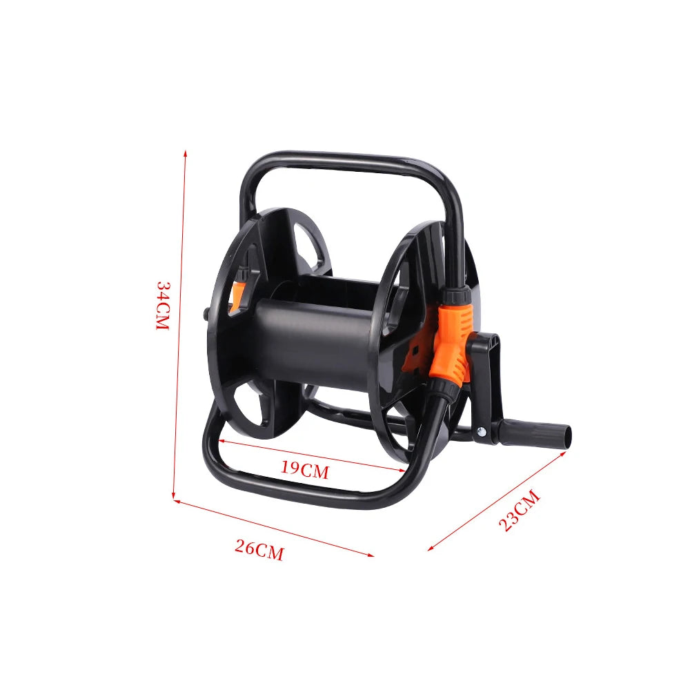 Portable garden hose reel with crank handle – Neat storage for every garden