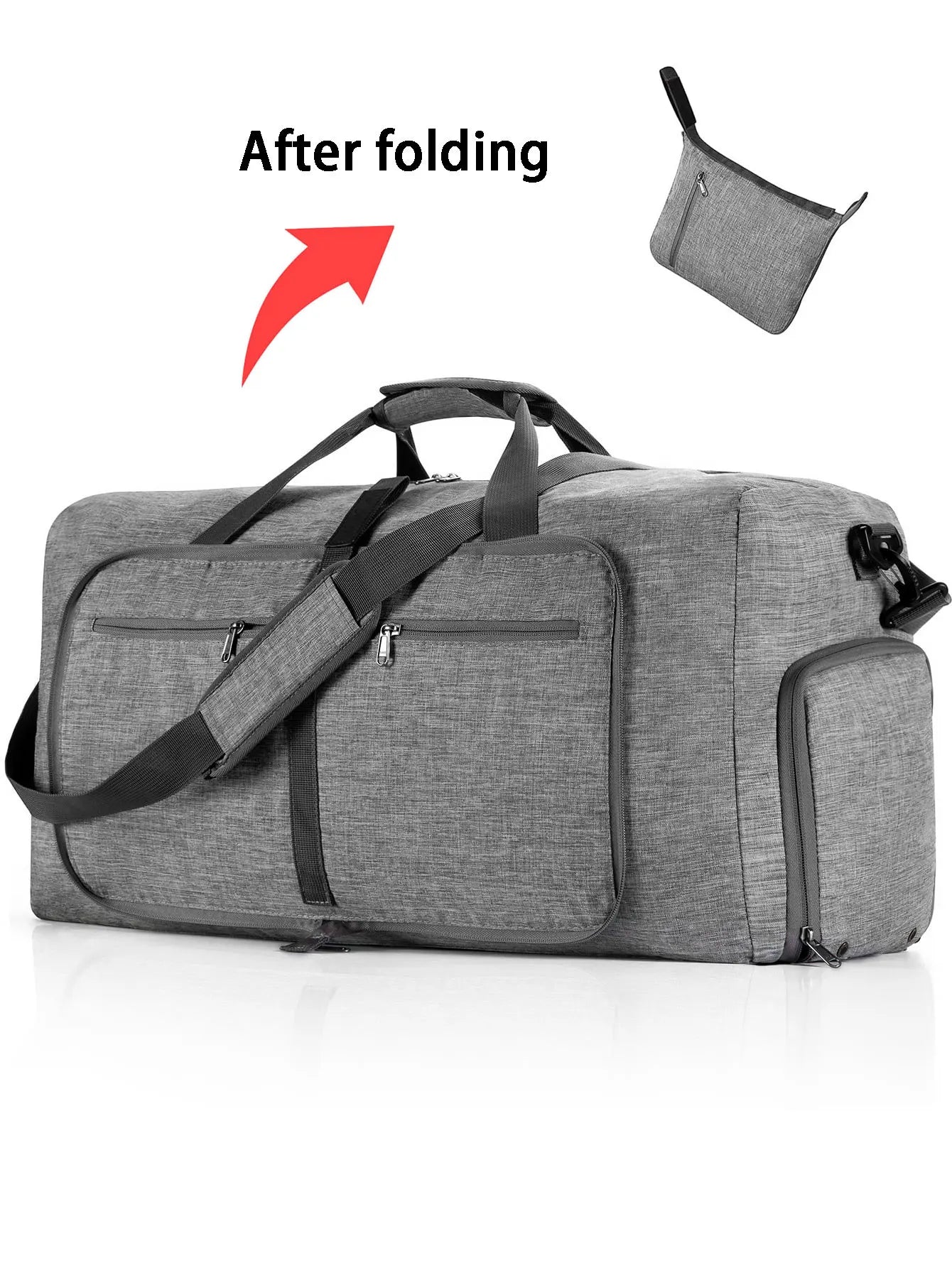 Reisetasche Faltbar Groß 65L – Sportgepäck Wochenendtasche