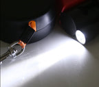 Doppelte Einzieh-Hundeleine mit LED-Taschenlampe – Zwei Hunde gleichzeitig führen