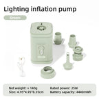 Elektrische Luftpumpe USB-aufladbar mit 2-in-1 Funktion