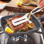 2-in-1 stainless steel turner and grabber – Flip and grip with one tool