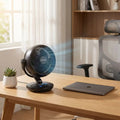 Tischventilator mit Timer – leise Luftzirkulation, 6 Stufen