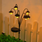 Retro Solar-Gartenlaterne mit 6 LED-Leuchten
