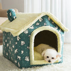 Soft Animal House Bed – Cozy Sleeping House for Cats & Small Dogs