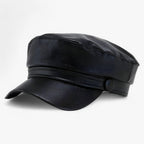 Leather octagonal cap