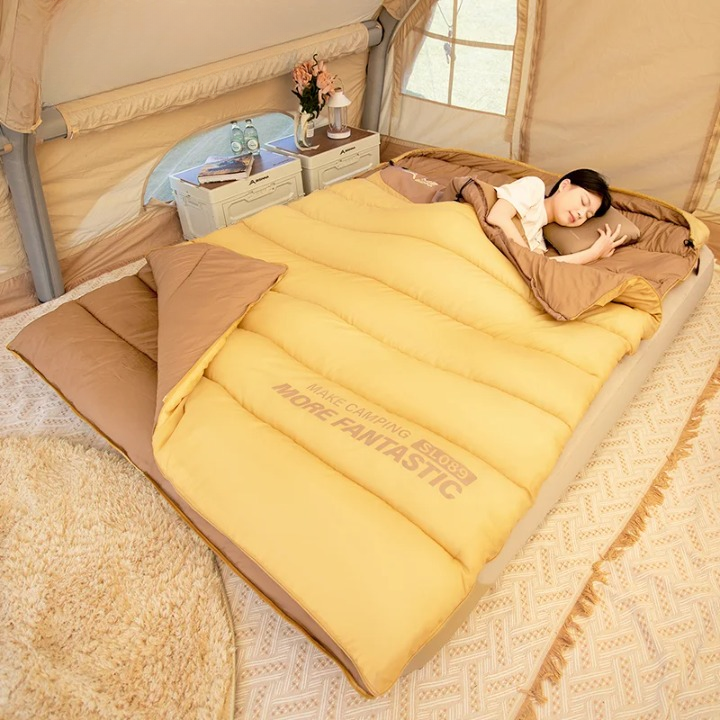 Double Sleeping Bag for 2 People – 4 Seasons Camping
