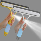 Window squeegee with spray bottle – streak-free in seconds (set of 2)