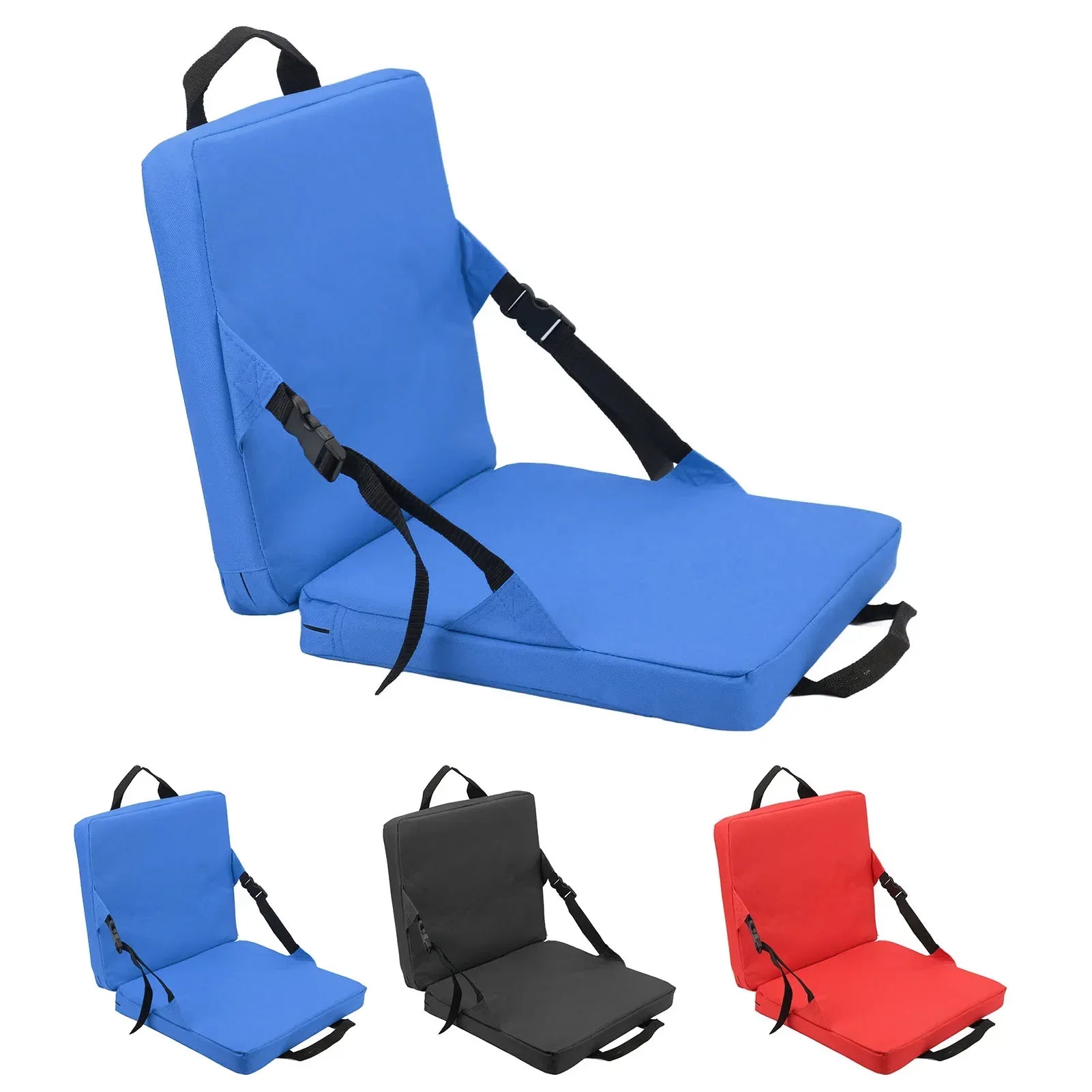 Klappstuhl mit Rückenlehne und Polsterung für Outdoor-Aktivitäten