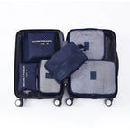 6-piece waterproof packing cube set – suitcase organizer