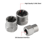 Schraubenausdreher-Set 14-teilig 6,35-19 mm – Beschädigte Schrauben