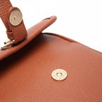 Leather-Look Crossbody Bag with Buckle Detail – Multiple Compartments