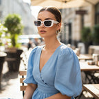 Sonnenbrille Retro Cat-Eye Design Kunststoff