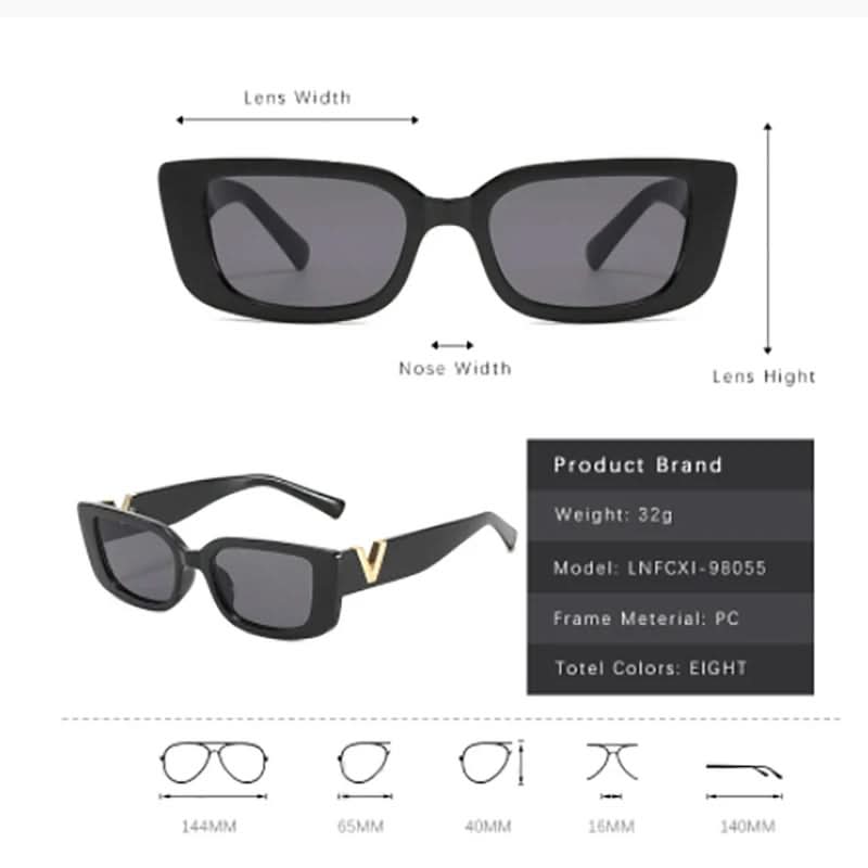 Sonnenbrille Retro Cat-Eye Design Kunststoff