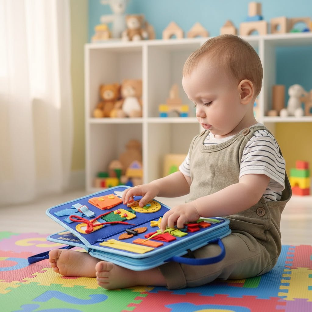 Montessori Sensory Board with 15 Activities