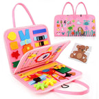 Montessori Sensory Board with 15 Activities