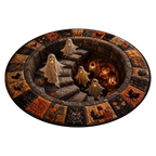 3D Vortex Teppich Halloween Motiv