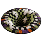 3D Vortex Teppich Halloween Motiv