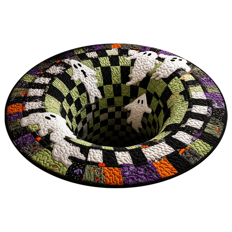 3D Vortex Teppich Halloween Motiv