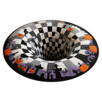 3D Vortex Teppich Halloween Motiv