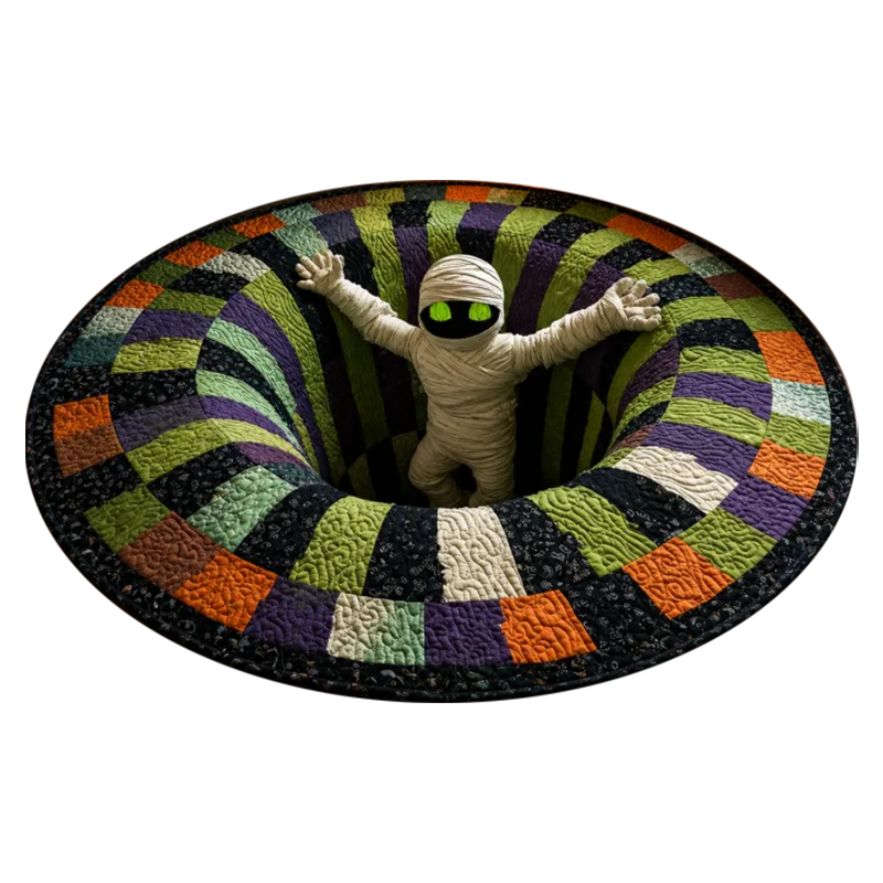 3D Vortex Teppich Halloween Motiv