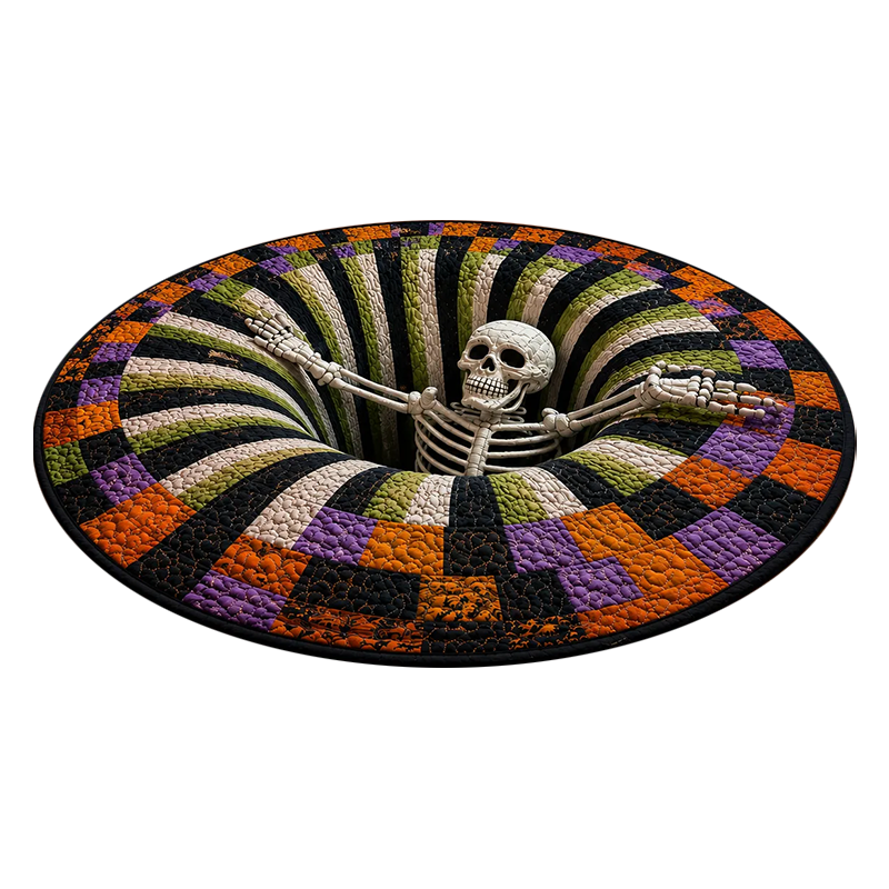 3D Vortex Teppich Halloween Motiv