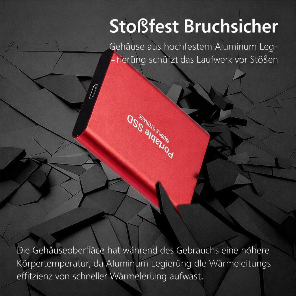 Externe SSD Festplatte 128GB – Ultraschnell USB 3.1 -   Mivoza Deutschland