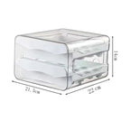 Eierbox Kühlschrank 2-stöckig mit ausziehbaren Schubladen
