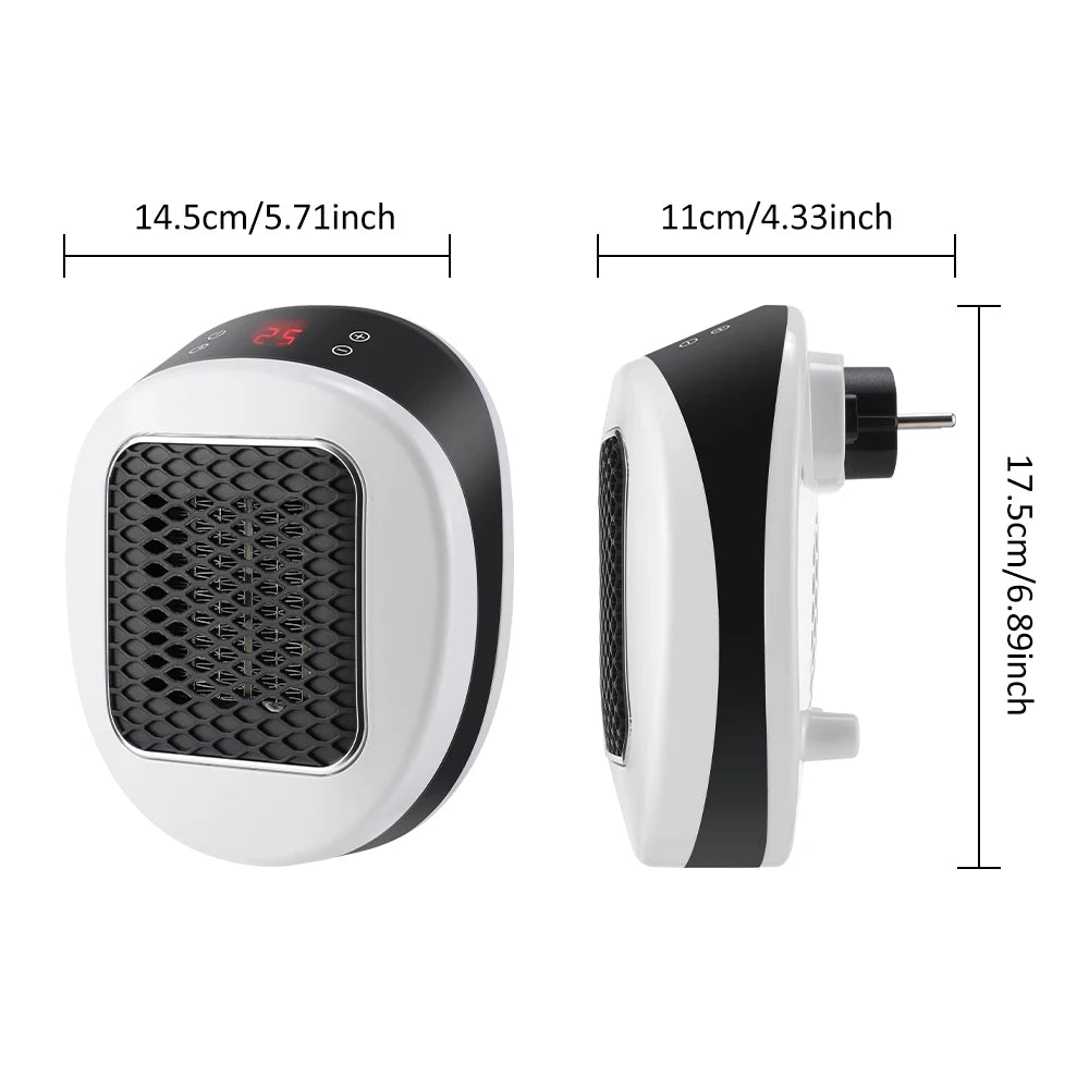 Mini-Heizlüfter 600 W mit Fernbedienung und Thermostat