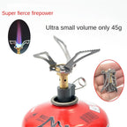 Foldable Mini Gas Stove 45g – Ultralight for Camping and Outdoor Use