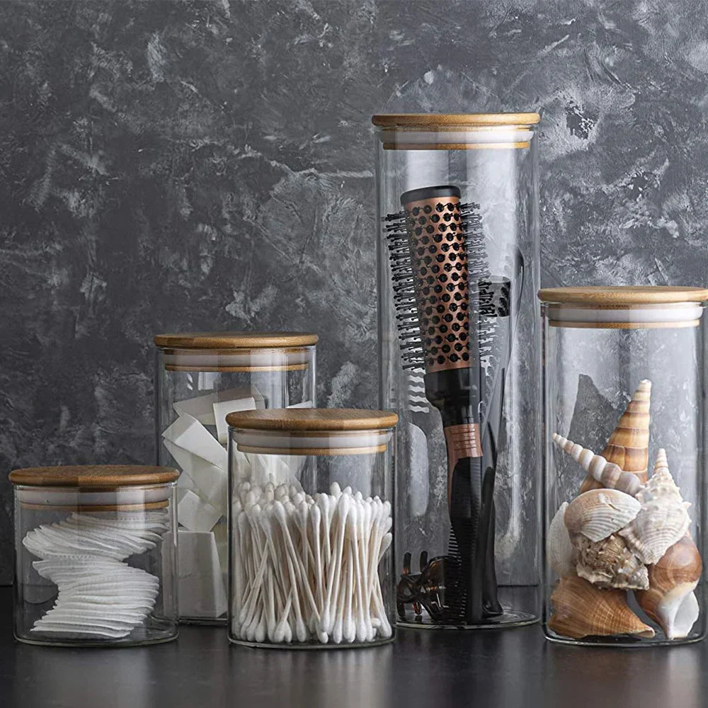 Vorratsdosen Glas mit Holzdeckel – Luftdicht und stilvoll