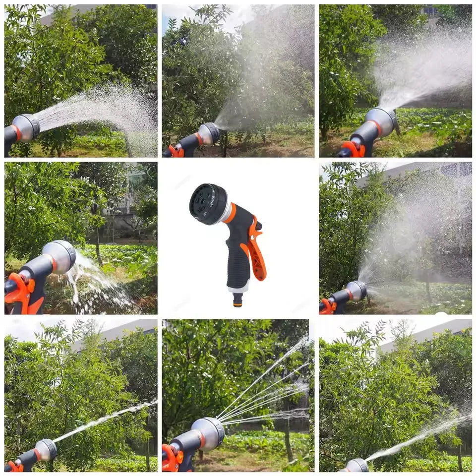Garden Spray Gun with 8 Spray Patterns – For Watering, Rinsing, and Car Washing
