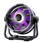 Campingventilator mit Akku und LED-Licht
