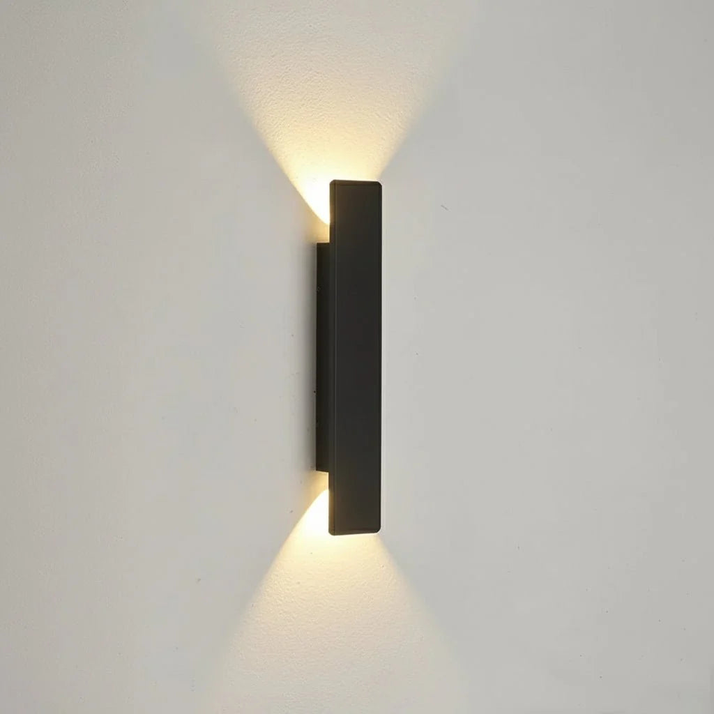 LED-Wandleuchte Aluminium – Innen & Außen, auf/ab Licht