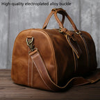 Reisetasche Leder Vintage Braun – Große Kapazität