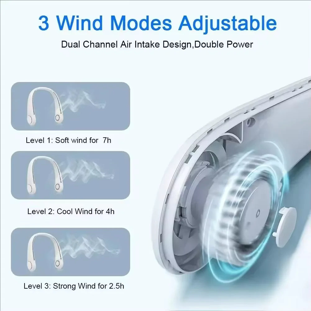 Nackenventilator kabellos mit 3 Stufen – 220 g