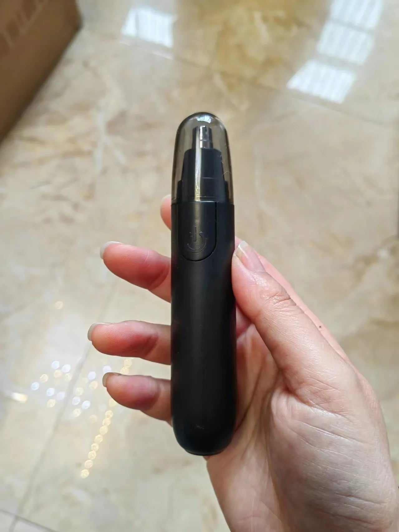 Electric Waterproof Nose Hair Trimmer with LED Light