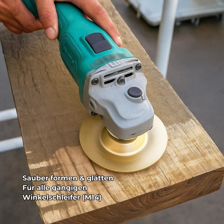 Holzschnitzscheiben-Set für Winkelschleifer – Sauber formen ohne Kraftverlust -  3er-Set-Rund-Flach-Schräge Mivoza Deutschland