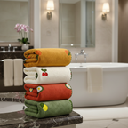 Fruit-embroidered Towels – Soft, Absorbent, Colorful