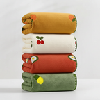 Fruit-embroidered Towels – Soft, Absorbent, Colorful
