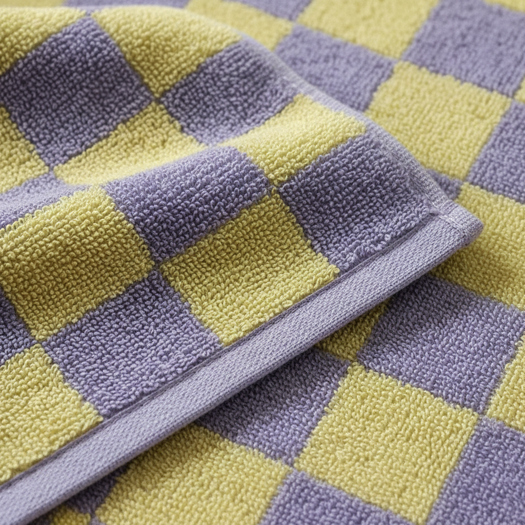 Handtuch-Set Damast-Muster aus 100% Baumwolle – Weich und saugfähig