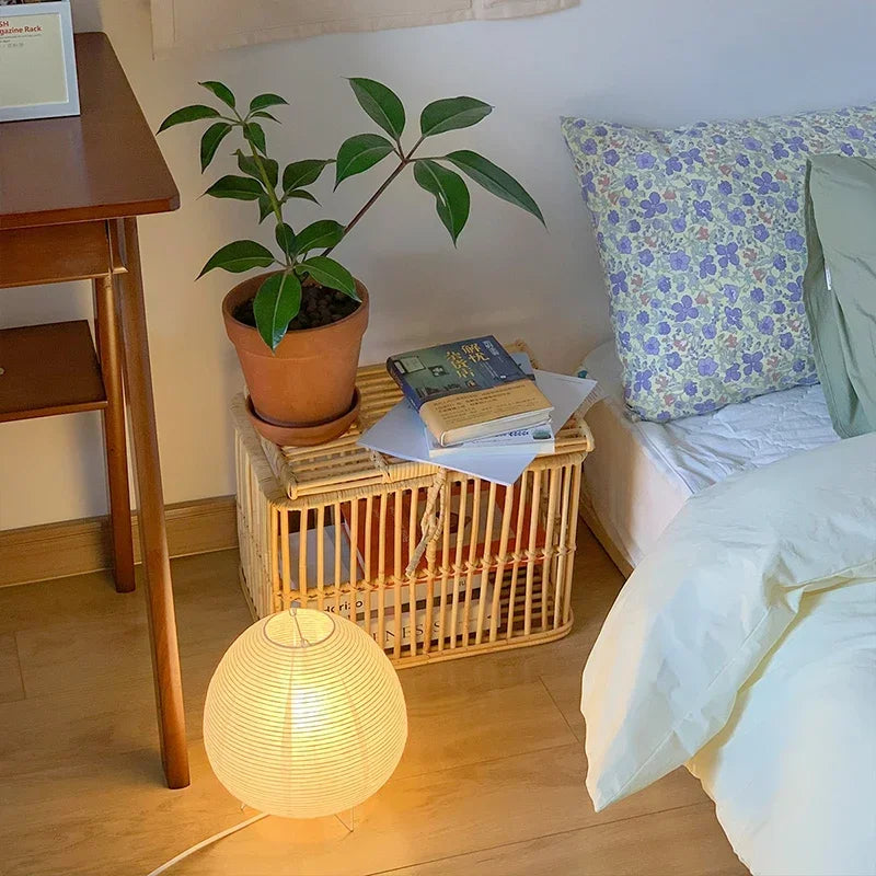 Japanische Reispapierlampe – Warmes, blendfreies Licht
