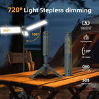 Retractable LED Camping Lamp with 8000mAh Power Bank