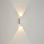 LED-Wandleuchte Aluminium – Innen & Außen, auf/ab Licht