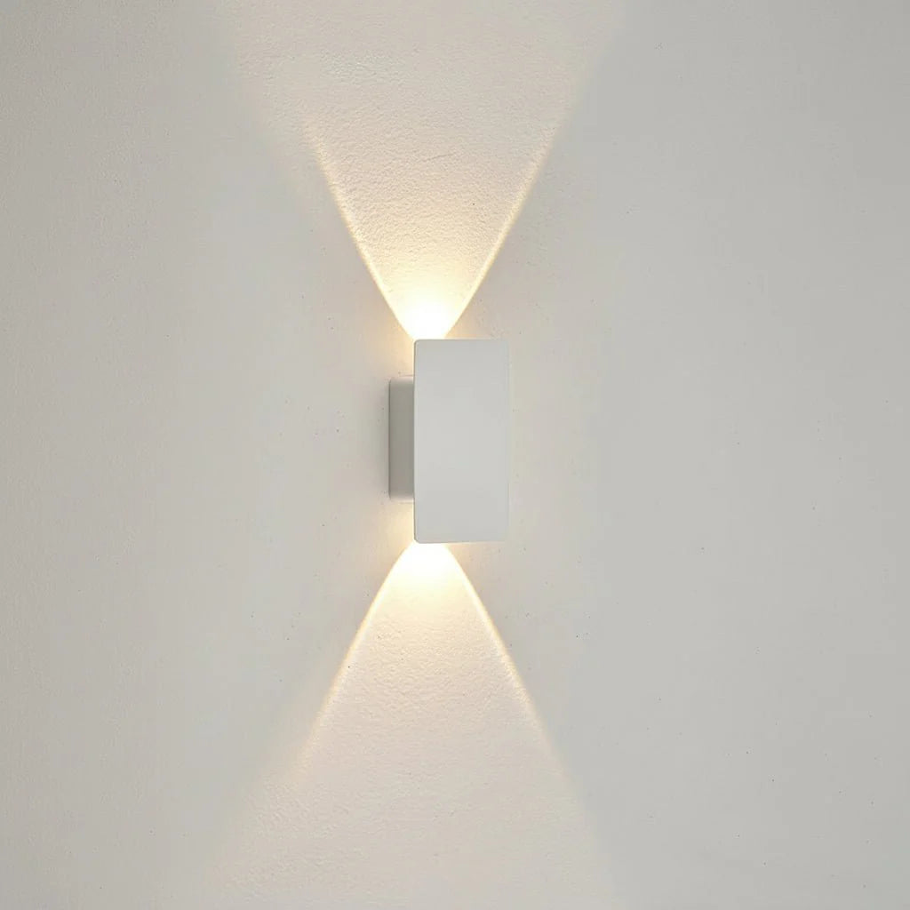 LED-Wandleuchte Aluminium – Innen & Außen, auf/ab Licht