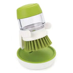 Spülbürste mit Seifenspender – Ergonomischer Griff und Halterung
