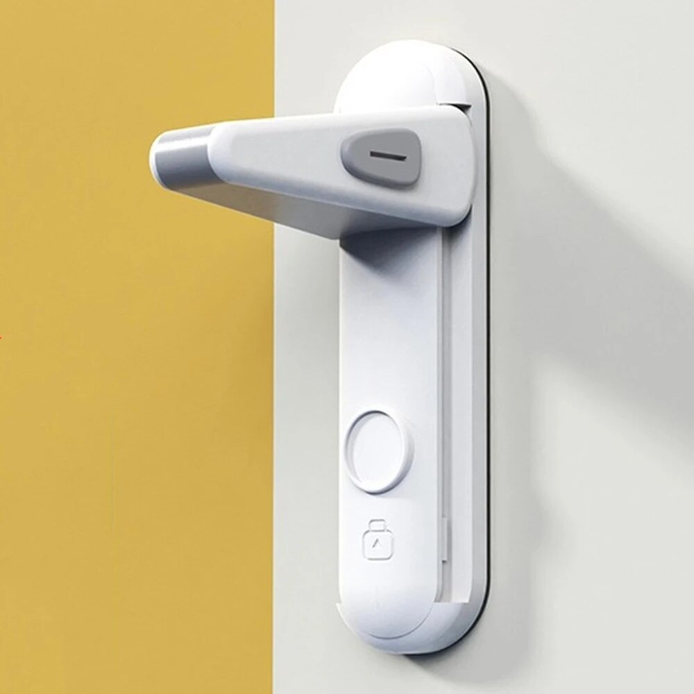 Child safety door lock with 3M adhesive tape