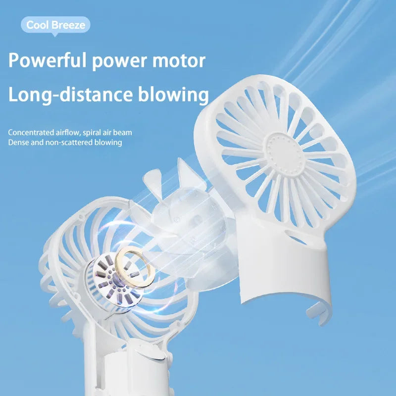 Handventilator mit Sprühfunktion – 4 Stufen, USB