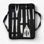 Stainless steel grill cutlery set with carrying case – 3-piece or 5-piece