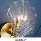 Wandleuchte Glas Muschel – Elegante Wandlampe E14