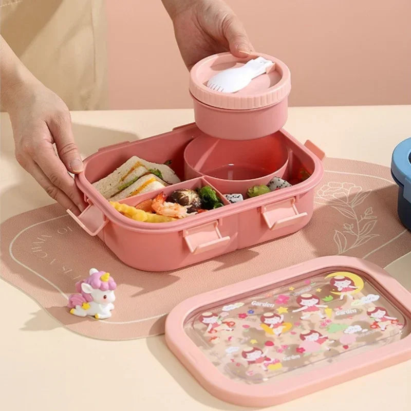 Bento-Box mit Suppenschale und Löffel – 4 Motive